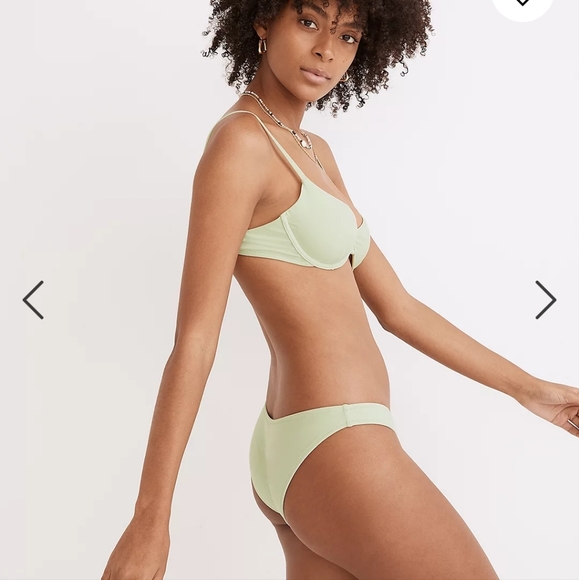 Madewell Second Wave underwire bikini top with curved waist bikini botto… - Picture 2 of 5